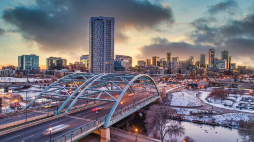 Denver colorado skyline picture