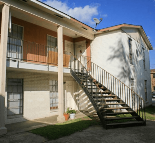 Houston Multifamily building with staircase leading to second floor