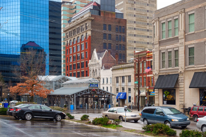 Photograph of buildings in Downtown Lexington Kentucky