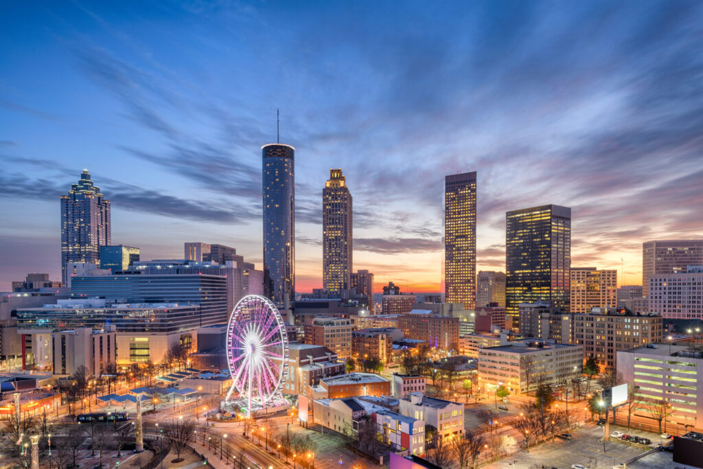 Atlanta, Georgia, USA downtown city skyline.