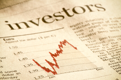 Investors section in newspaper