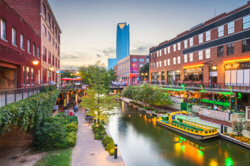 Photo of the river walk in Oklahoma city